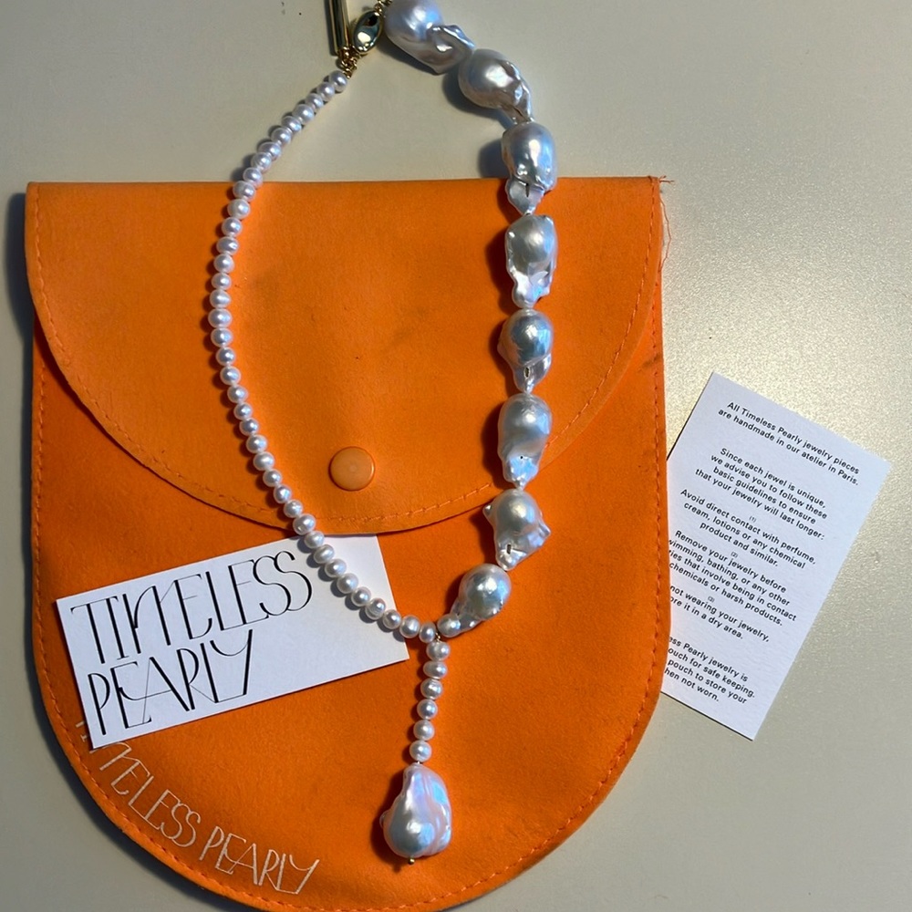 Beautiful “Timeless Pearly” necklace from Anthropologie.